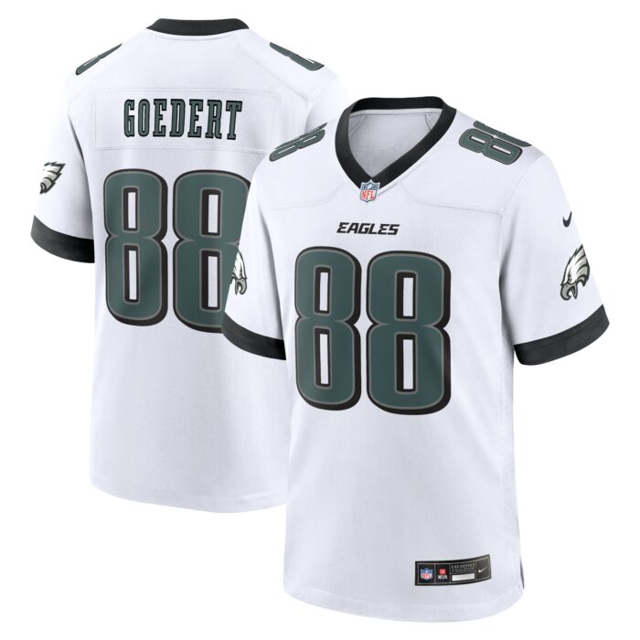 Men’s Philadelphia Eagles Dallas Goedert Nike White White Game Jersey