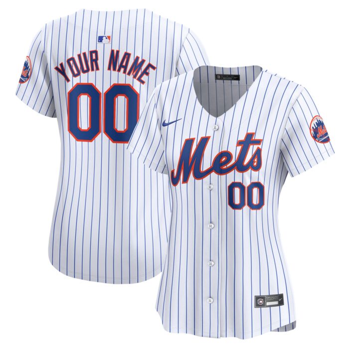 Women’s New York Mets Nike White Home Limited Custom Jersey