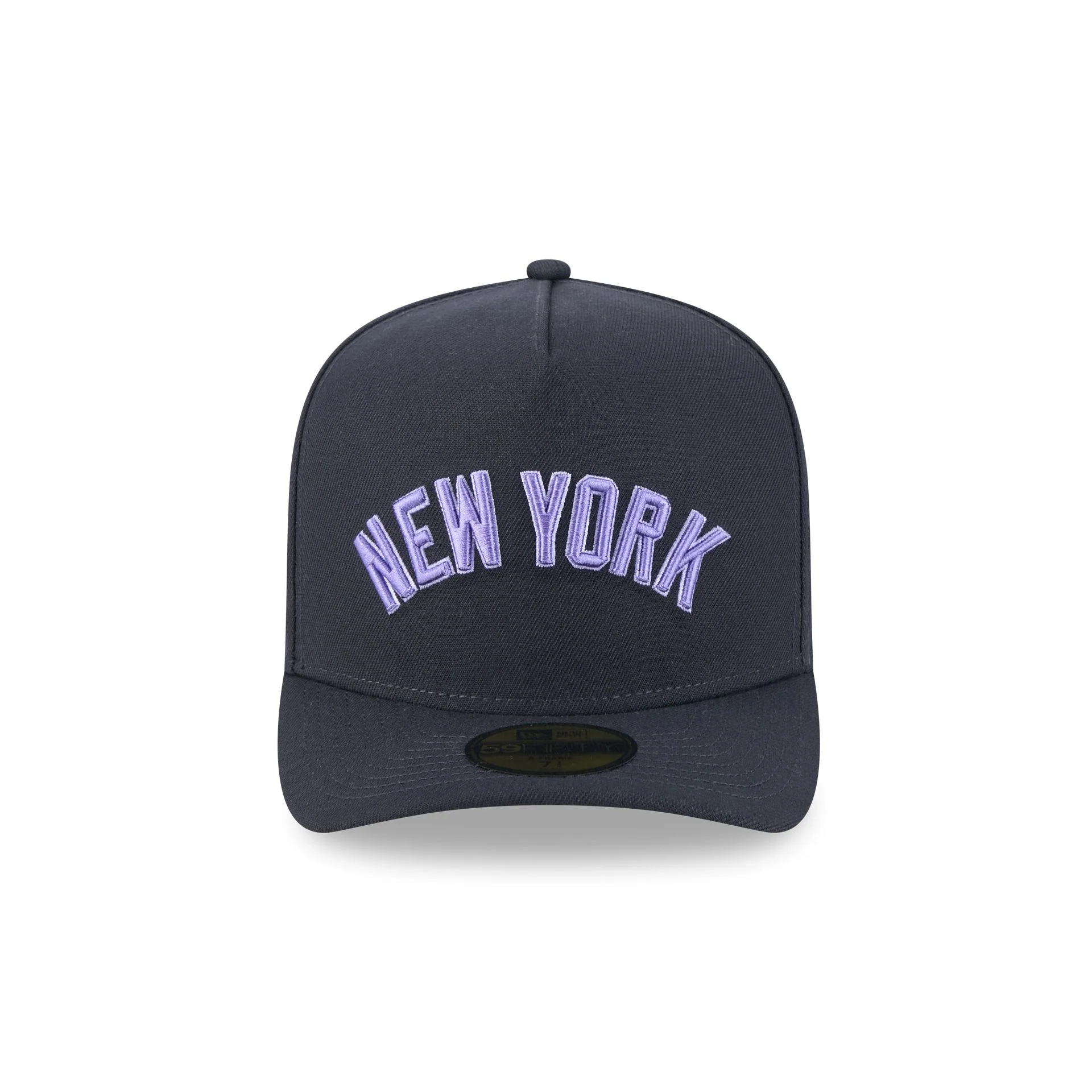 New York Yankees Navy Lavender 59FIFTY A-Frame Fitted Hat