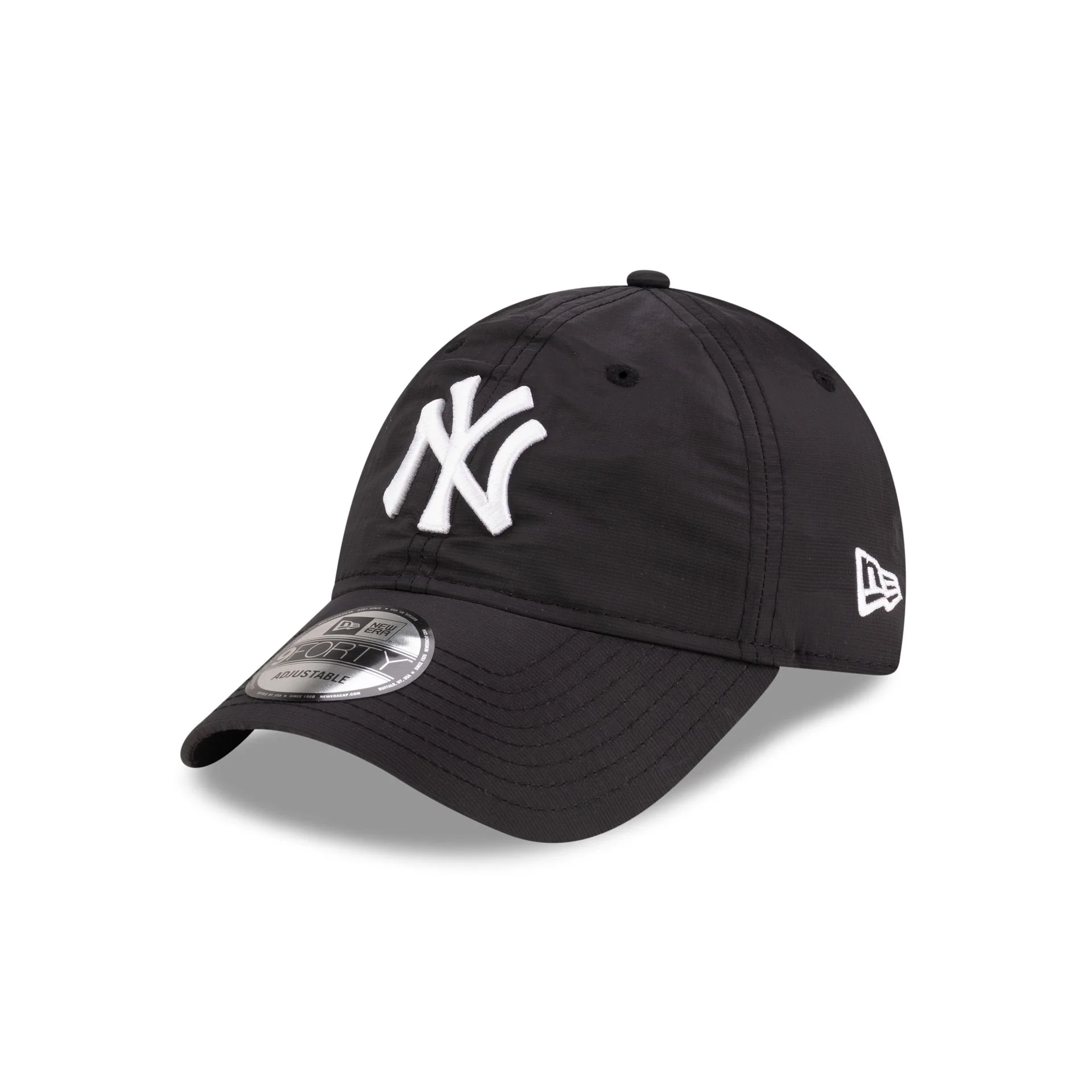 New York Yankees Black Nylon 9FORTY Adjustable Hat