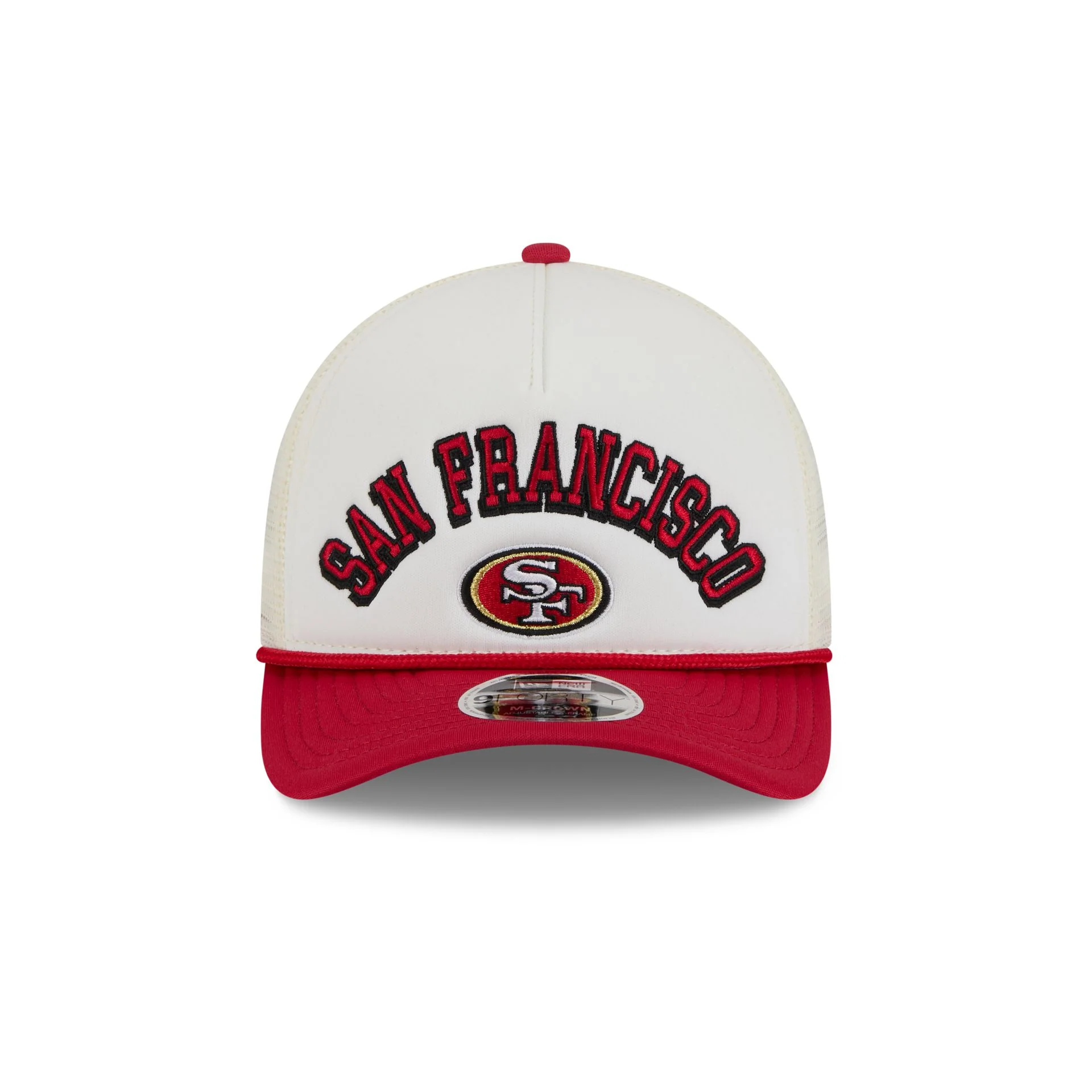 San Francisco 49ers Chrome Arch 9FORTY M-Crown A-Frame Trucker Hat