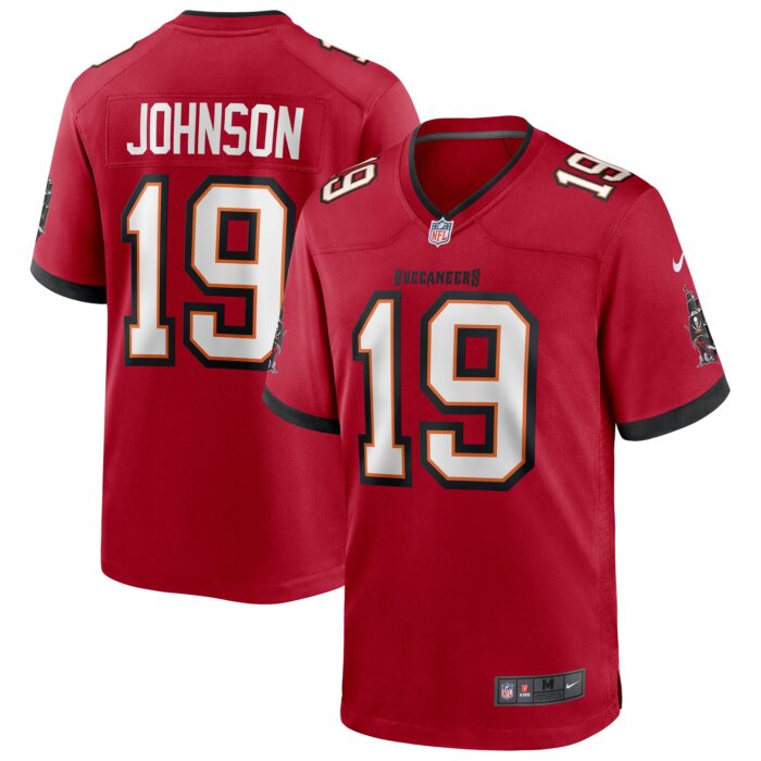 Men’s Tampa Bay Buccaneers Keyshawn Johnson Nike Red Game Retired Player Jersey