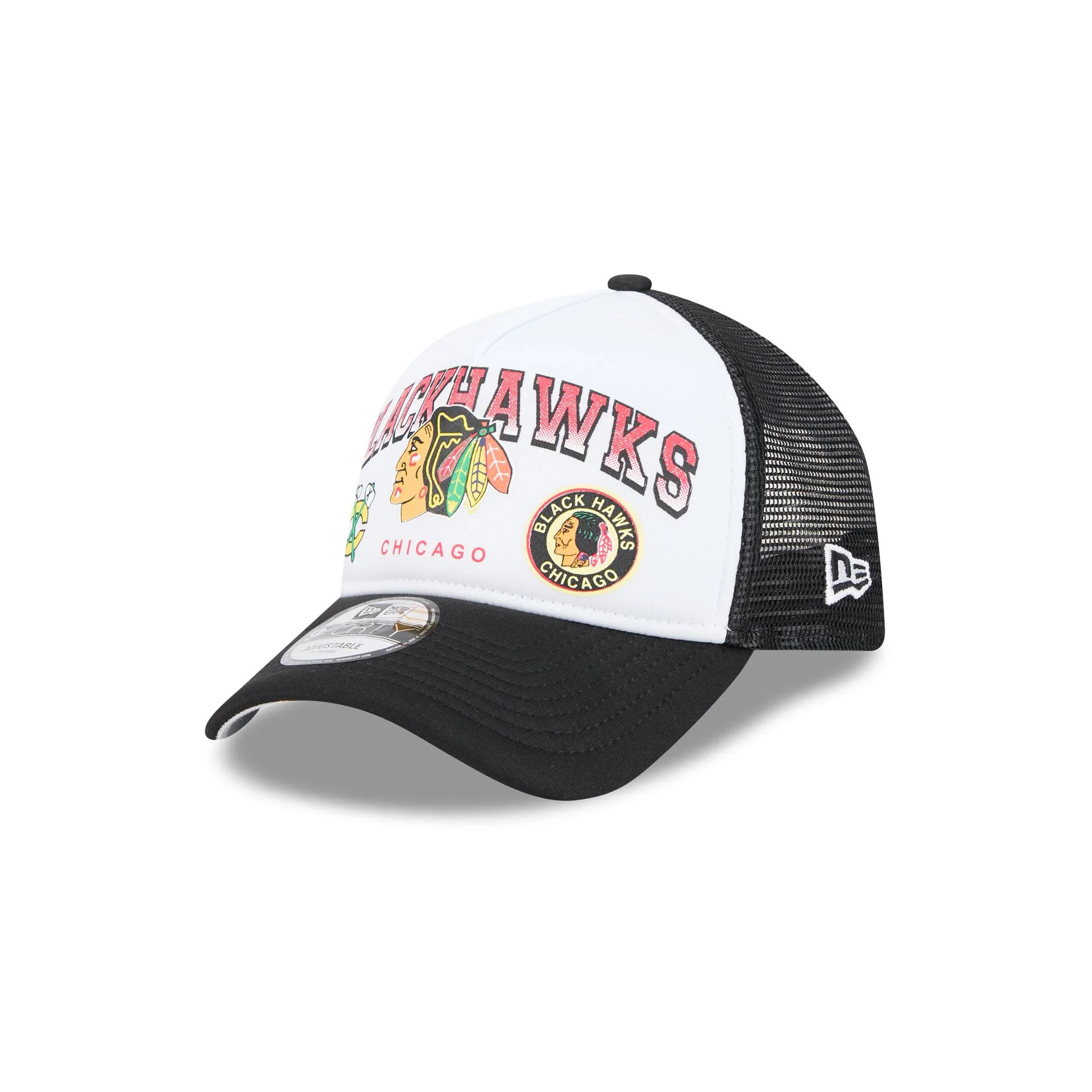 Chicago Blackhawks Sport Classics 9FORTY A-Frame Trucker Hat
