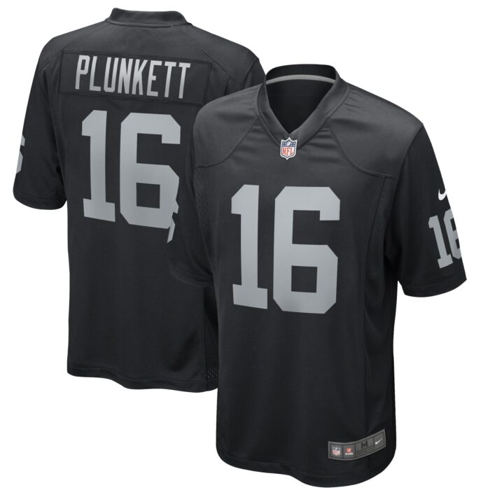 Men’s Las Vegas Raiders Jim Plunkett Nike Black Game Retired Player Jersey