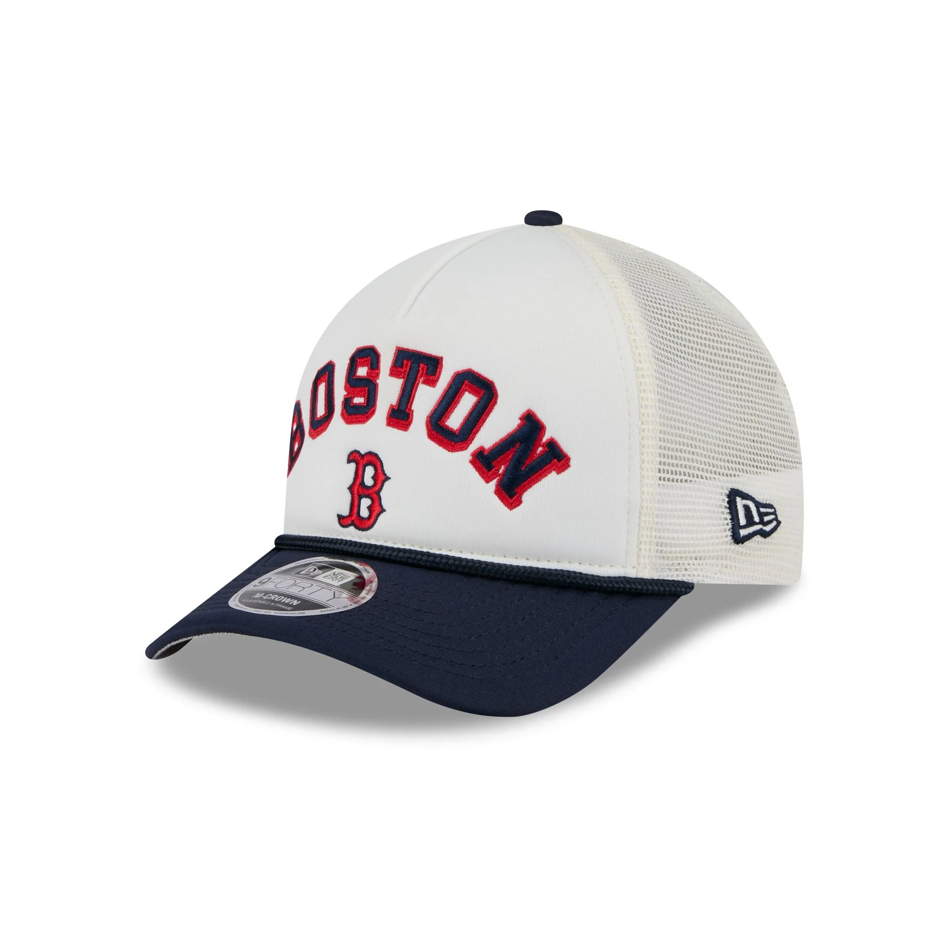 Boston Red Sox Chrome Arch 9FORTY M-Crown A-Frame Trucker Hat