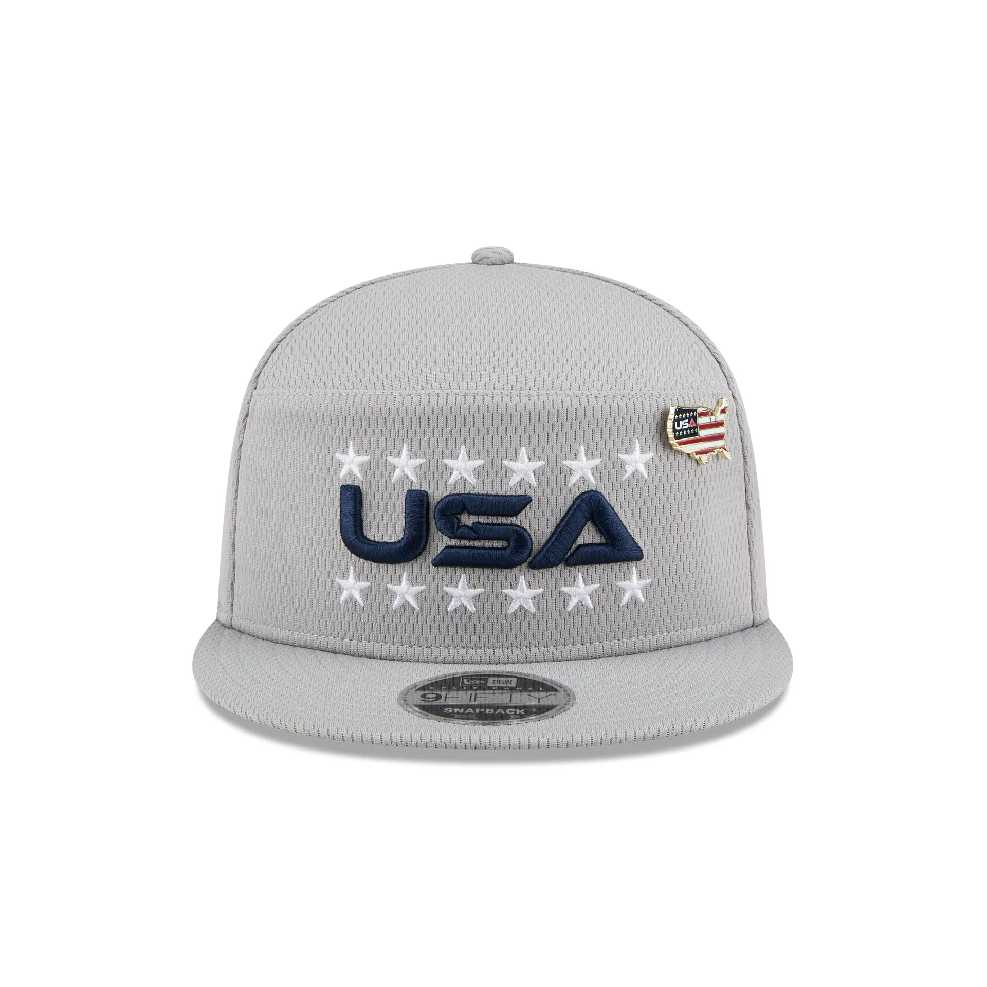 2025 Ryder Cup Team USA Gray Split Panel 9FIFTY Snapback Hat