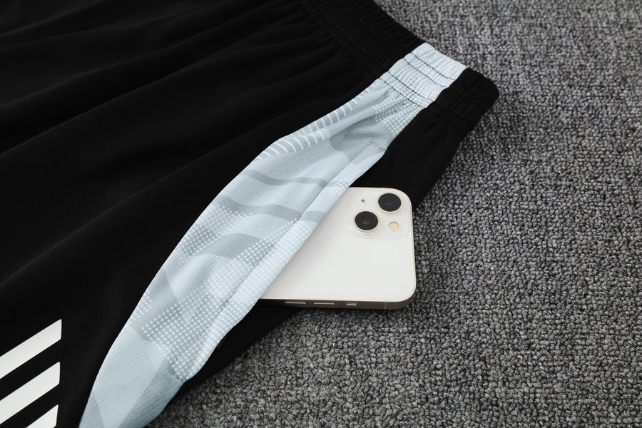 Kit Tank Top + Shorts Real Madrid White/Black/Orange Training 25/26