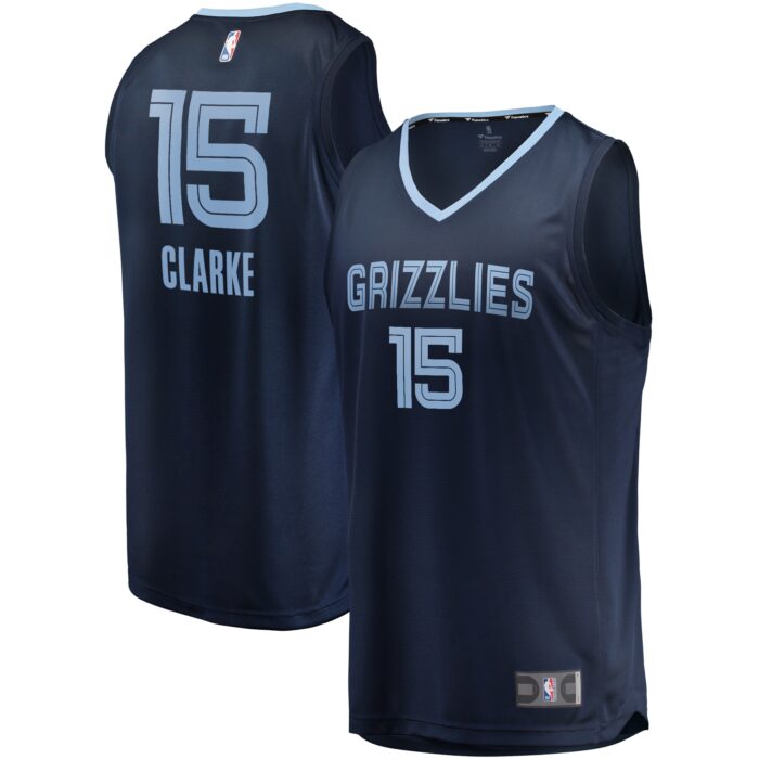 Men’s Memphis Grizzlies Brandon Clarke Fanatics Navy Fast Break Replica Jersey – Icon Edition