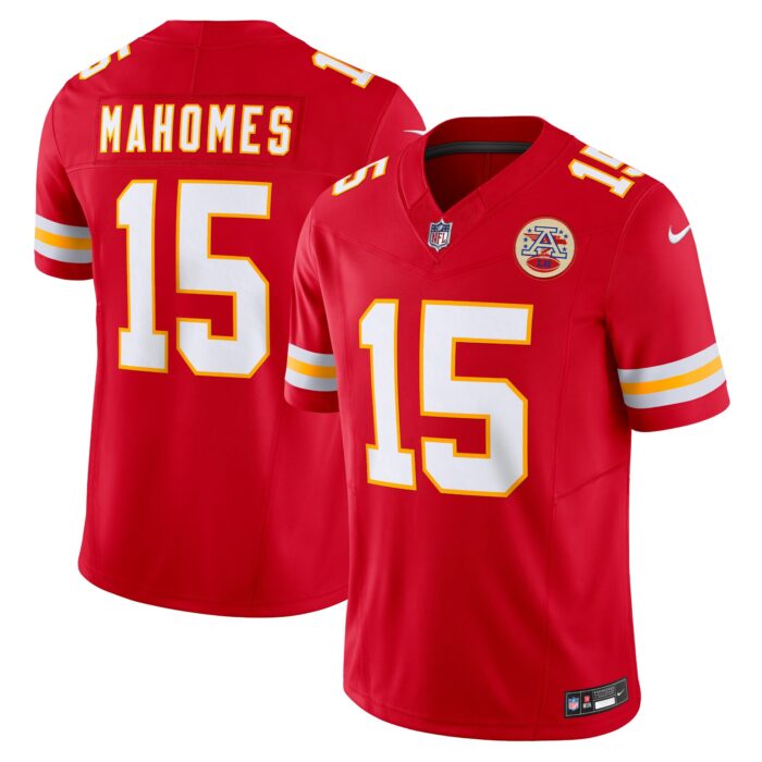 Men’s Kansas City Chiefs Patrick Mahomes Nike Red Vapor F.U.S.E. Limited Jersey