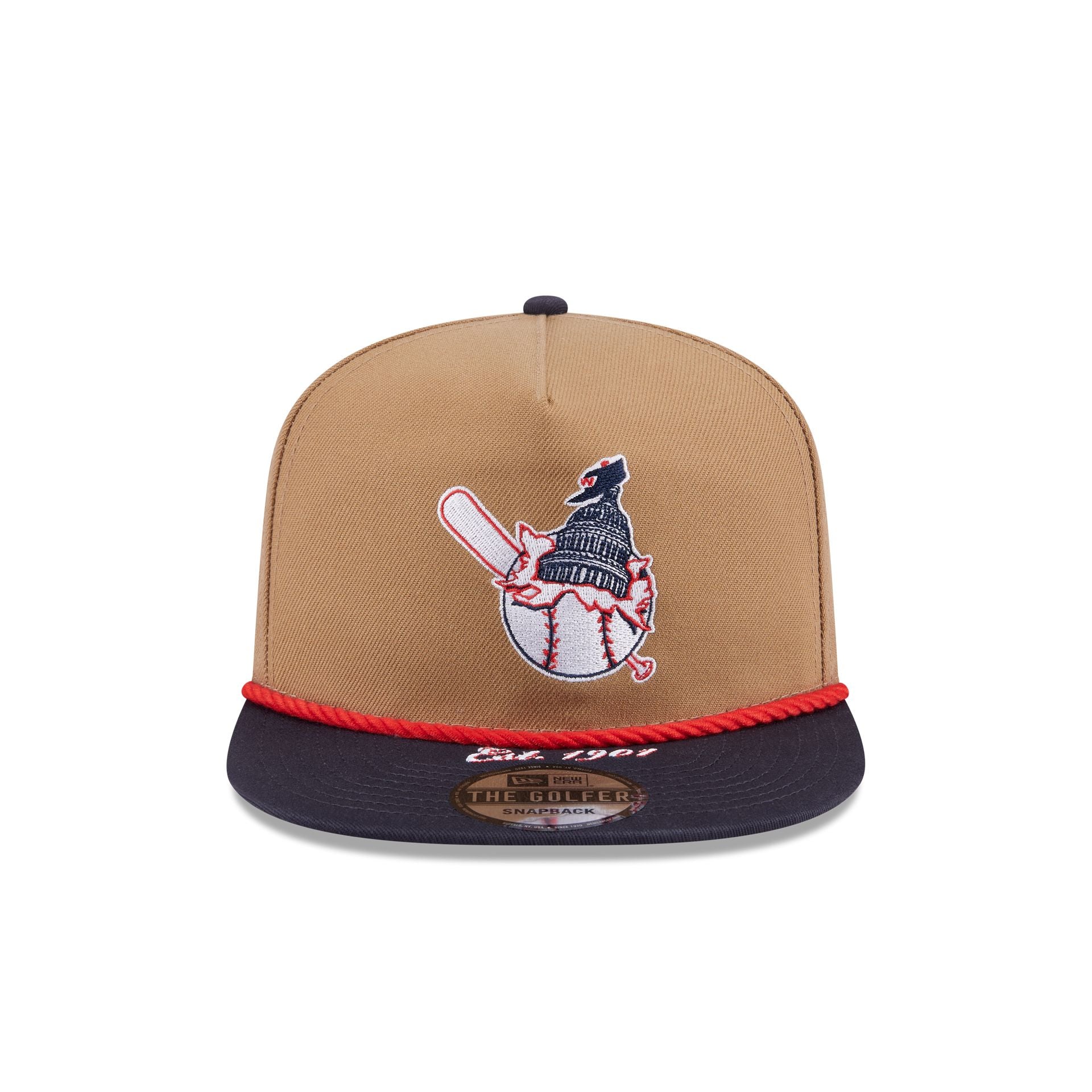 Washington Senators Khaki Rope Golfer Hat