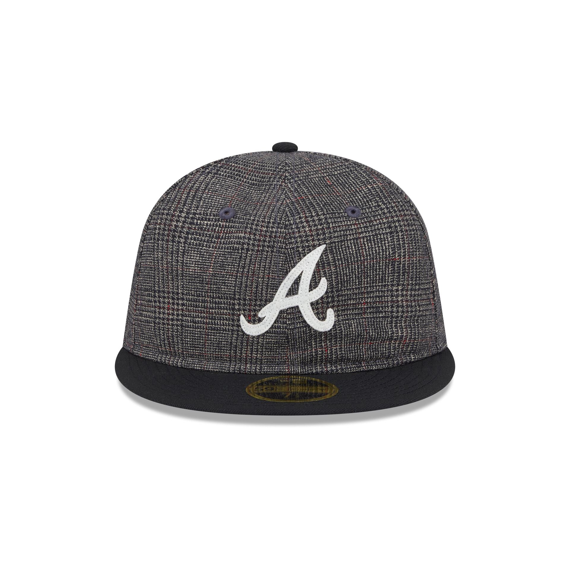 Atlanta Braves Plaid Retro Crown 59FIFTY Fitted Hat
