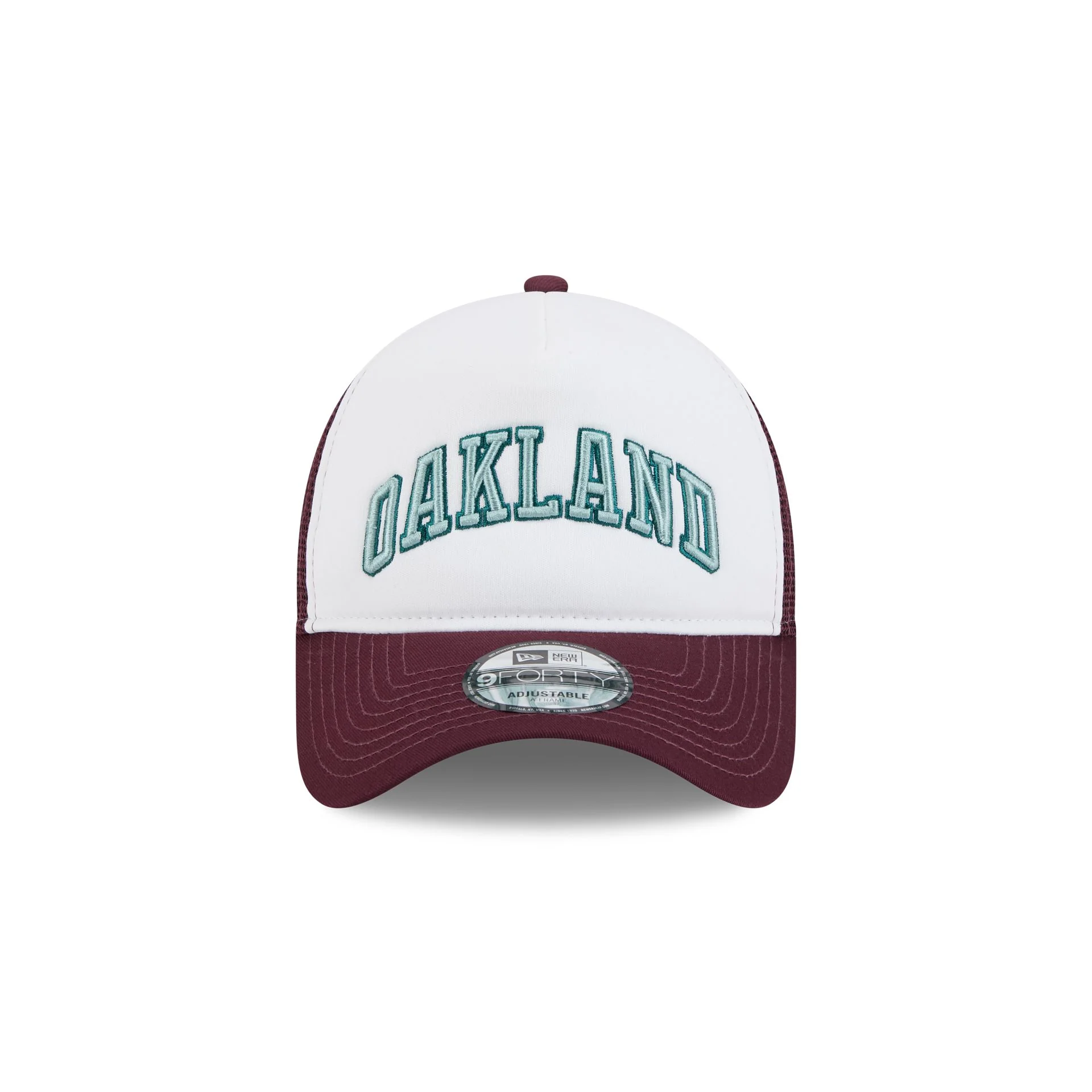 Athletics Optic White 9FORTY A-Frame Snapback Hat