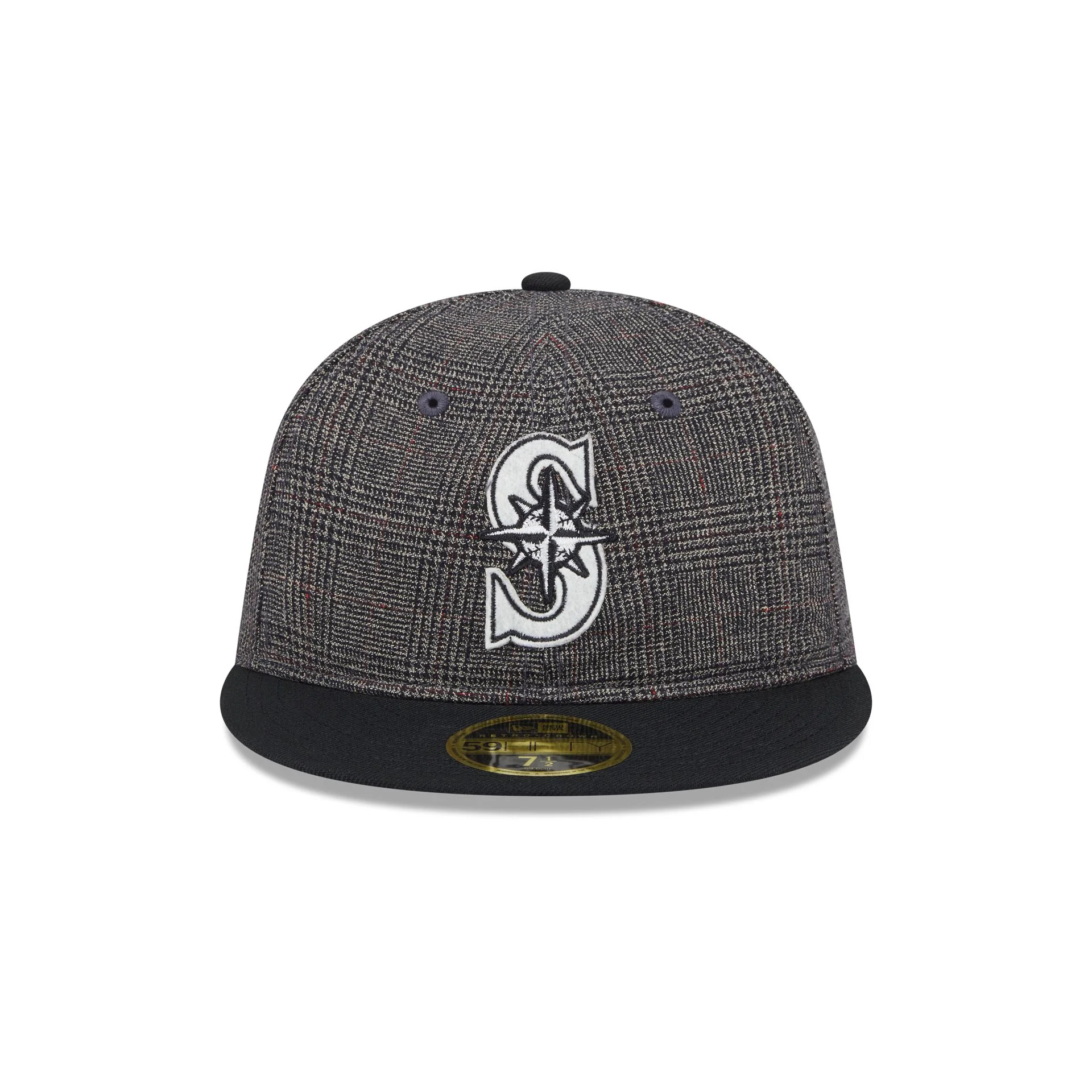 Seattle Mariners Plaid Retro Crown 59FIFTY Fitted Hat