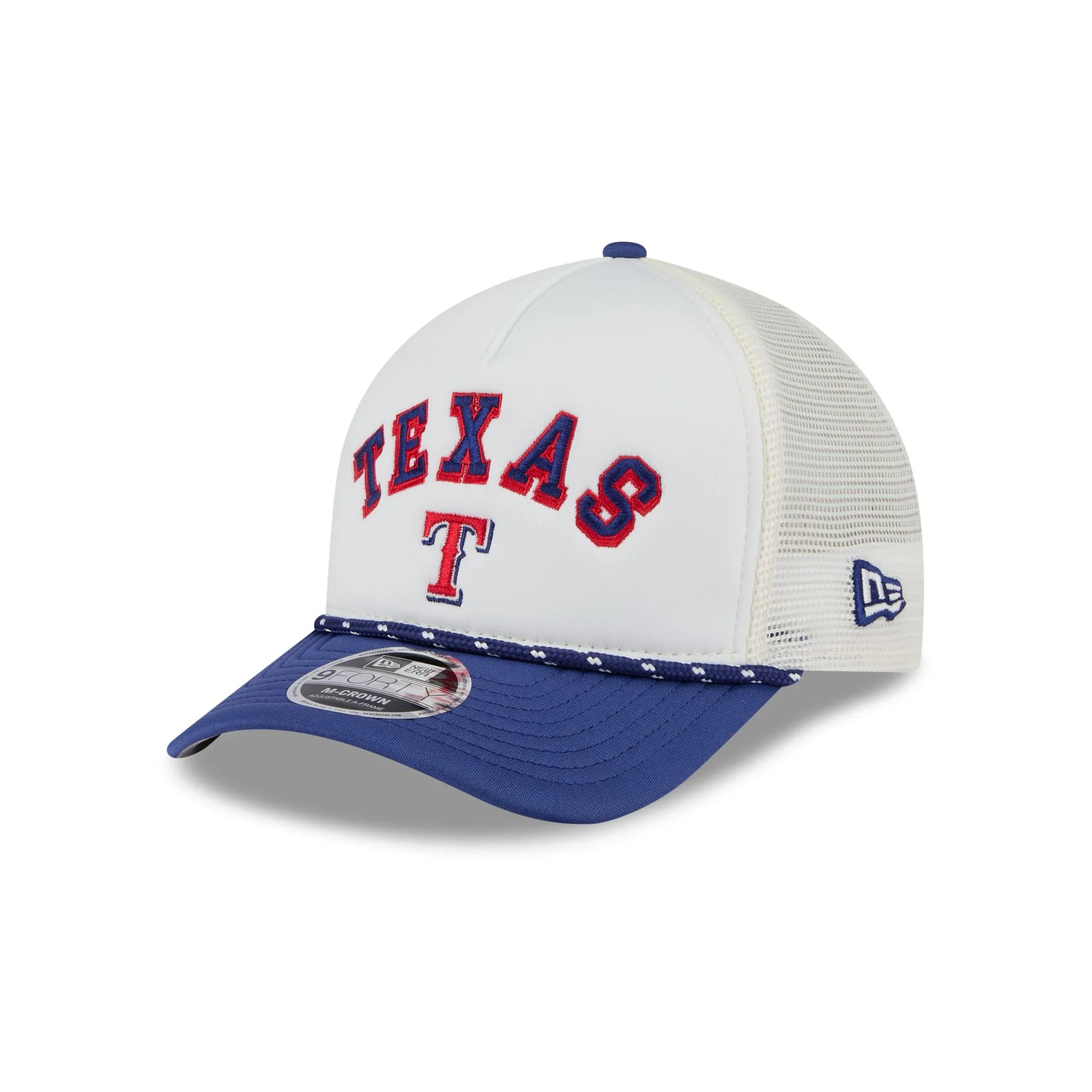 Texas Rangers Chrome Arch 9FORTY M-Crown A-Frame Trucker Hat