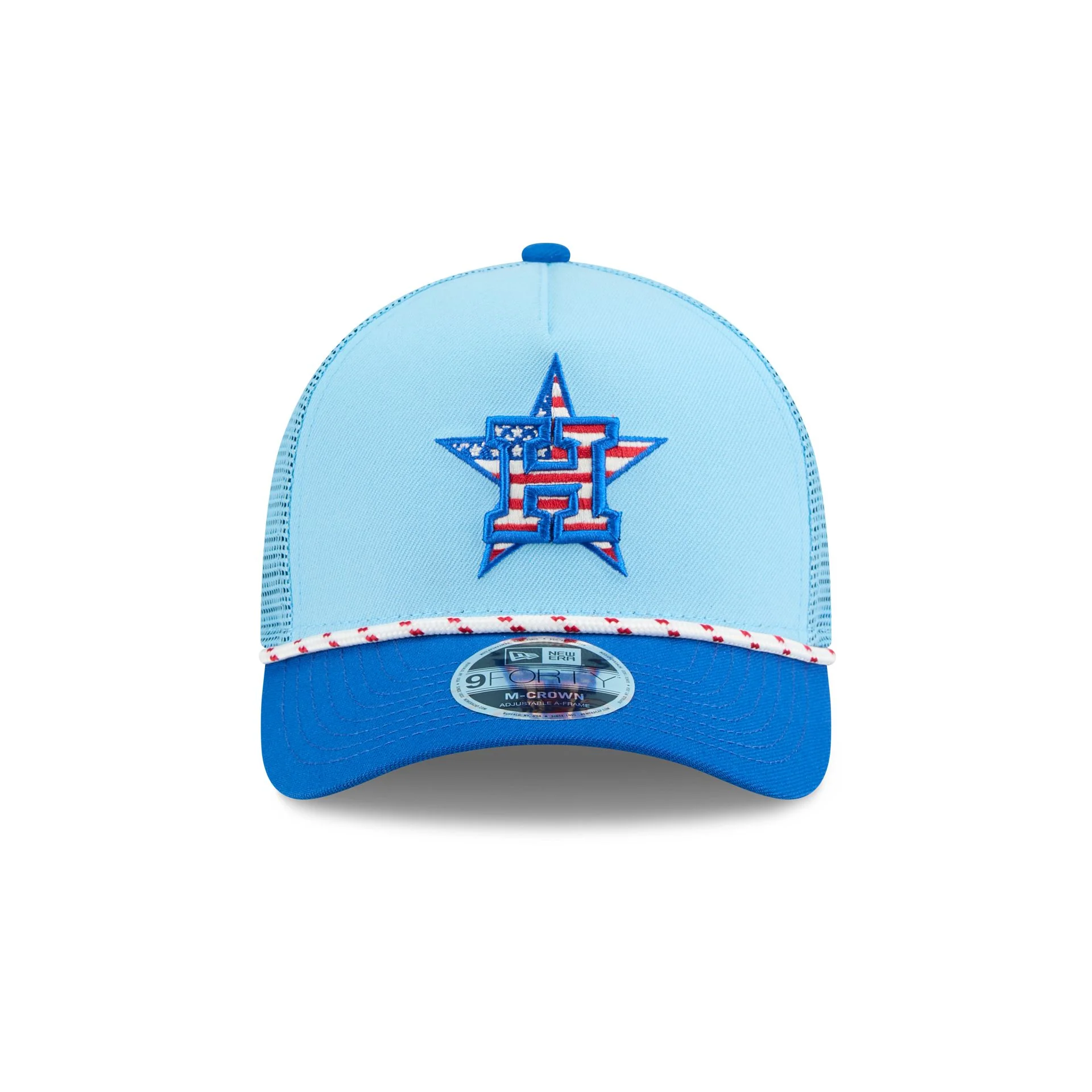 Houston Astros Independence Day 2025 9FORTY M-Crown A-Frame Trucker Hat