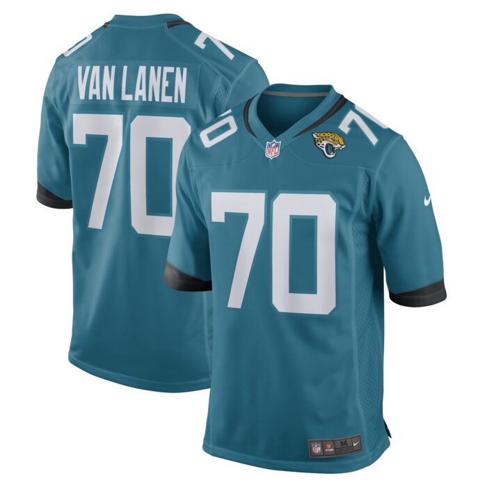Men’s Jacksonville Jaguars Cole Van Lanen Nike Teal Game Player Jersey
