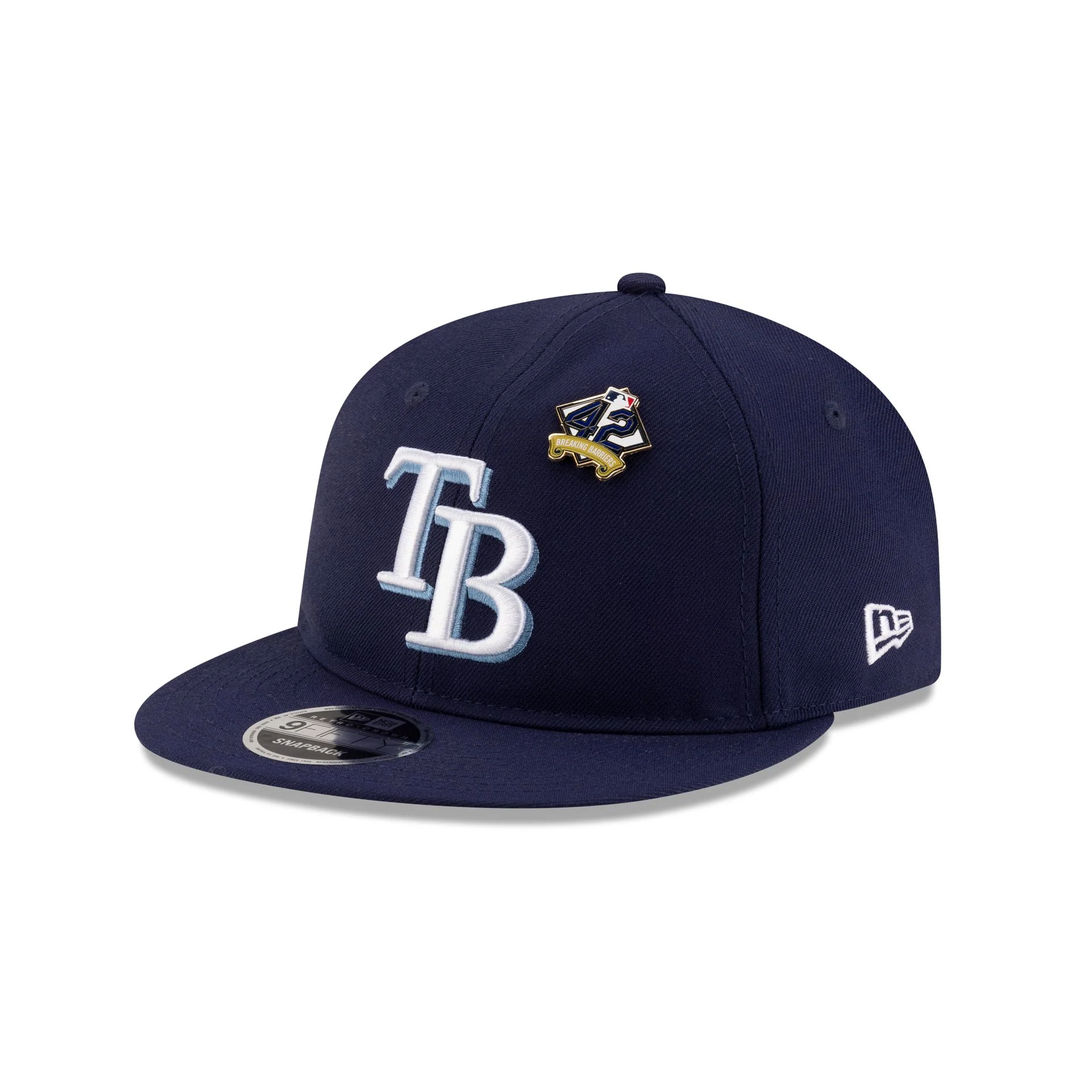 Tampa Bay Rays Jackie Robinson Day 2025 Retro Crown 9FIFTY Snapback Hat