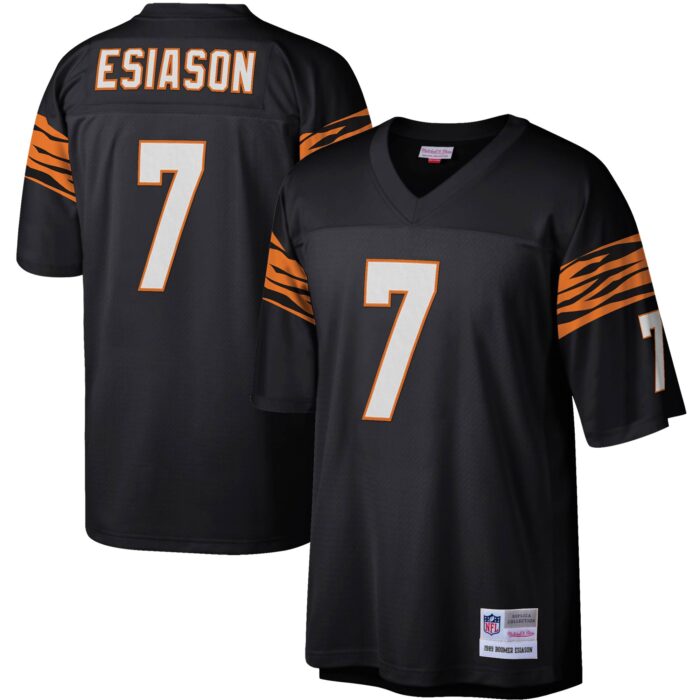 Men’s Cincinnati Bengals Boomer Esiason Mitchell & Ness Black Legacy Replica Jersey