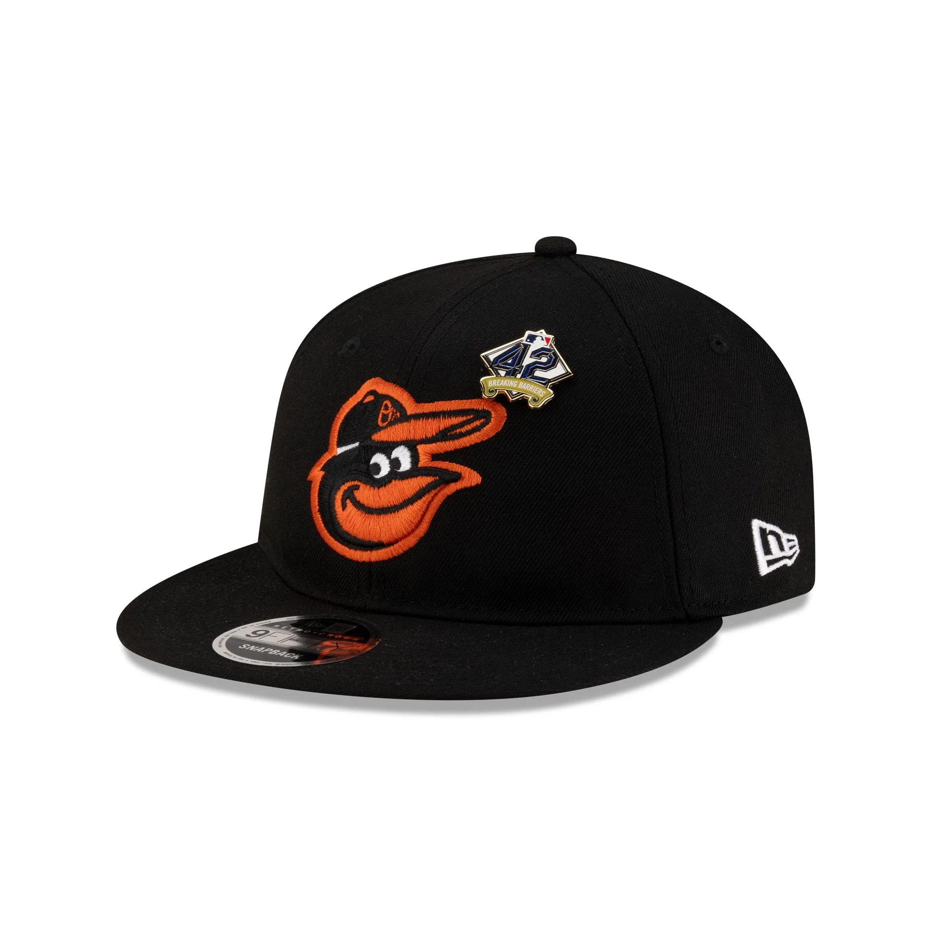 Baltimore Orioles Jackie Robinson Day 2025 Retro Crown 9FIFTY Snapback Hat
