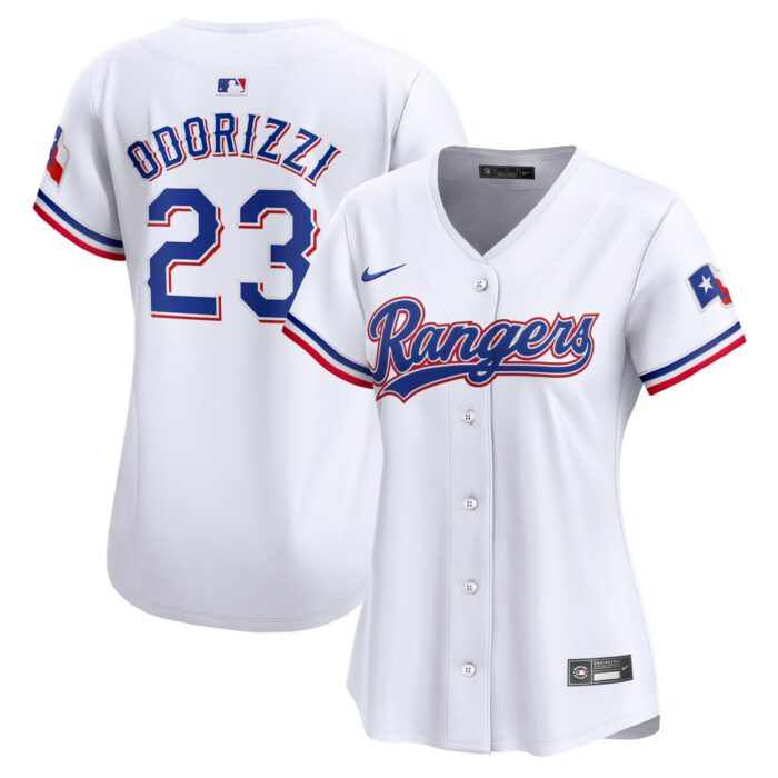 Women’s Texas Rangers Jake Odorizzi Nike White Home Limited Player Jersey