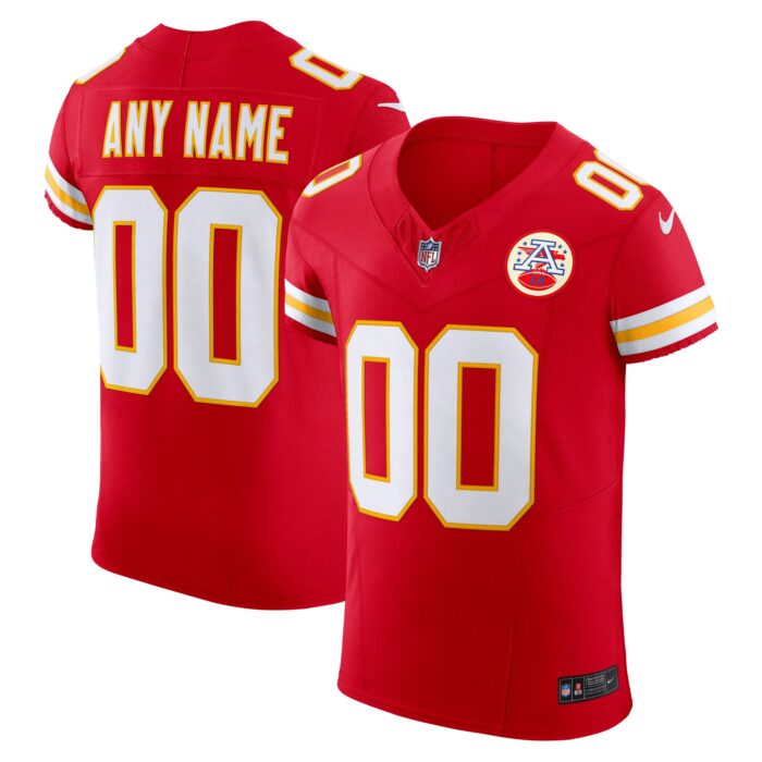 Men’s Kansas City Chiefs Nike Red Vapor F.U.S.E. Elite Custom Jersey