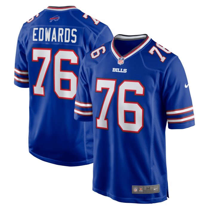 Men’s Buffalo Bills David Edwards Nike Royal Game Jersey