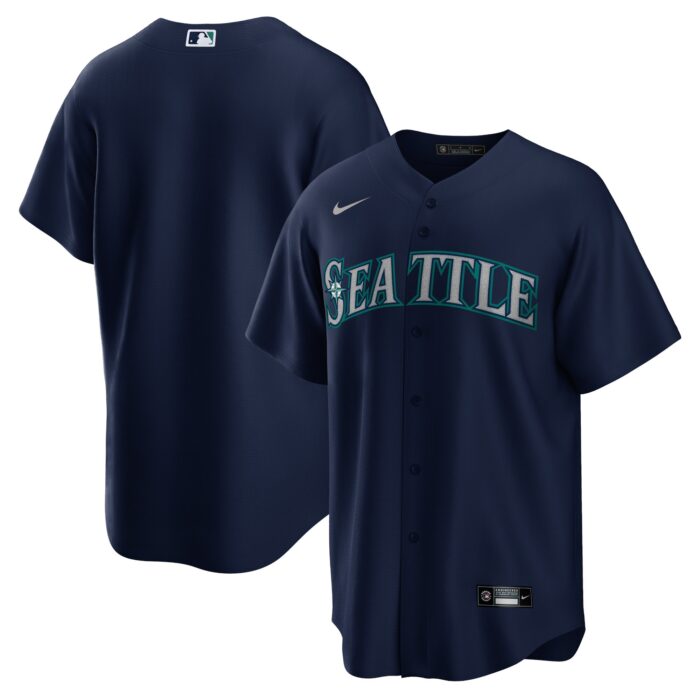 Men’s Seattle Mariners Nike Navy Alternate Replica Team Jersey