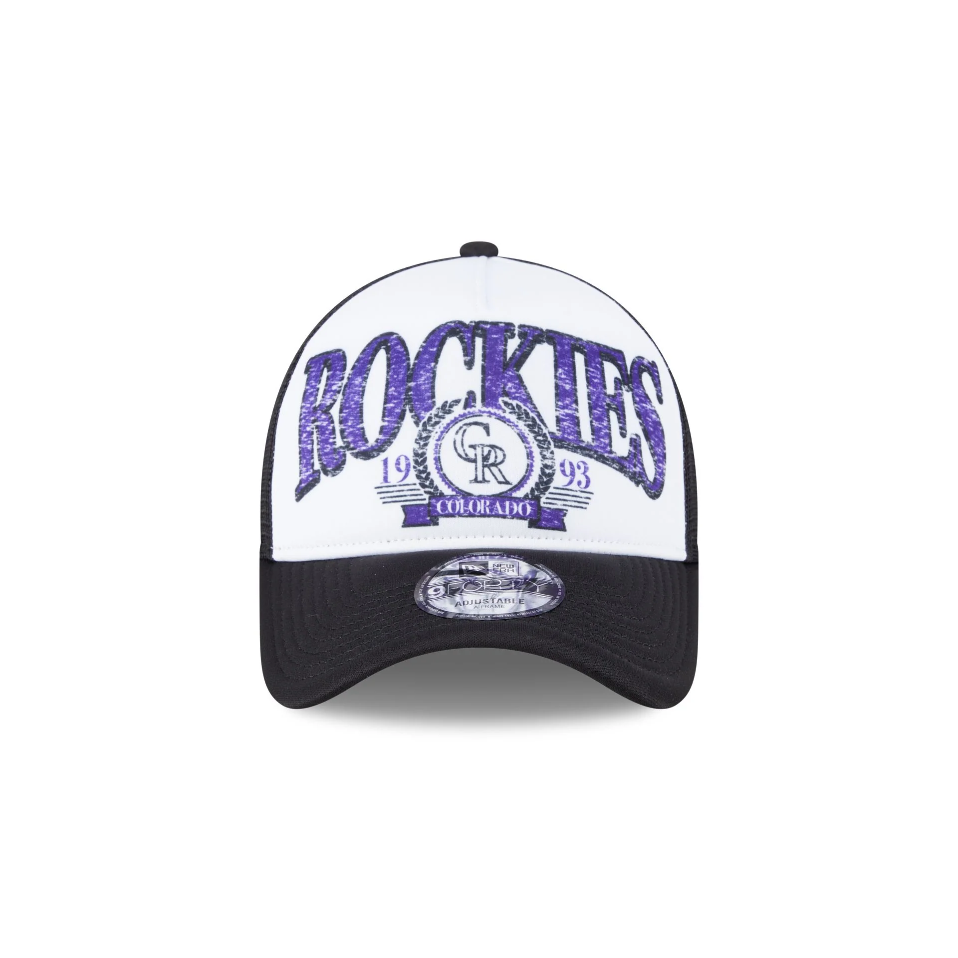 Colorado Rockies Distressed 9FORTY A-Frame Trucker Hat