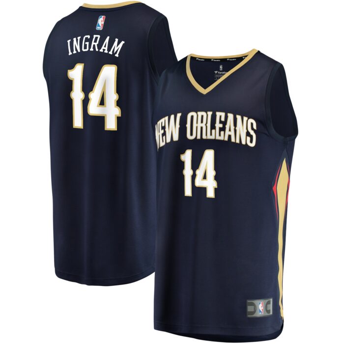 Men’s New Orleans Pelicans Brandon Ingram Fanatics Navy Fast Break Replica Jersey – Icon Edition