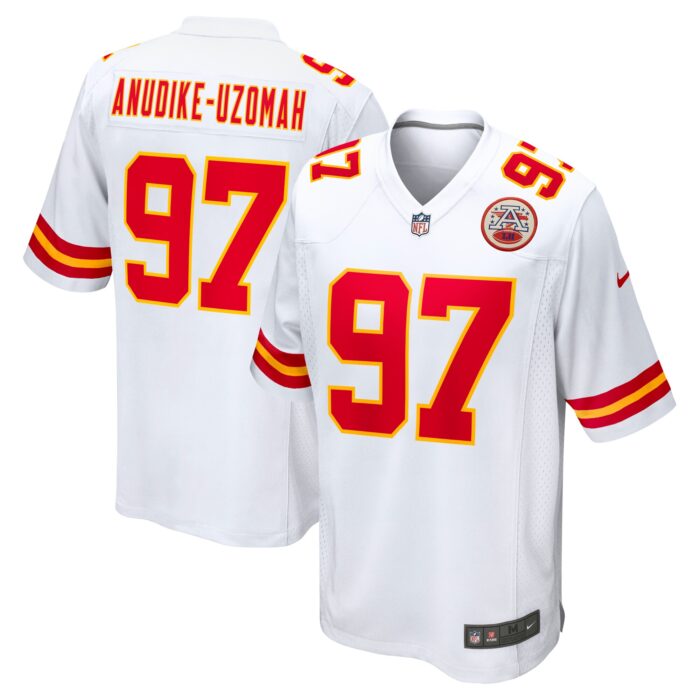 Men’s Kansas City Chiefs Felix Anudike-Uzomah Nike White Team Game Jersey