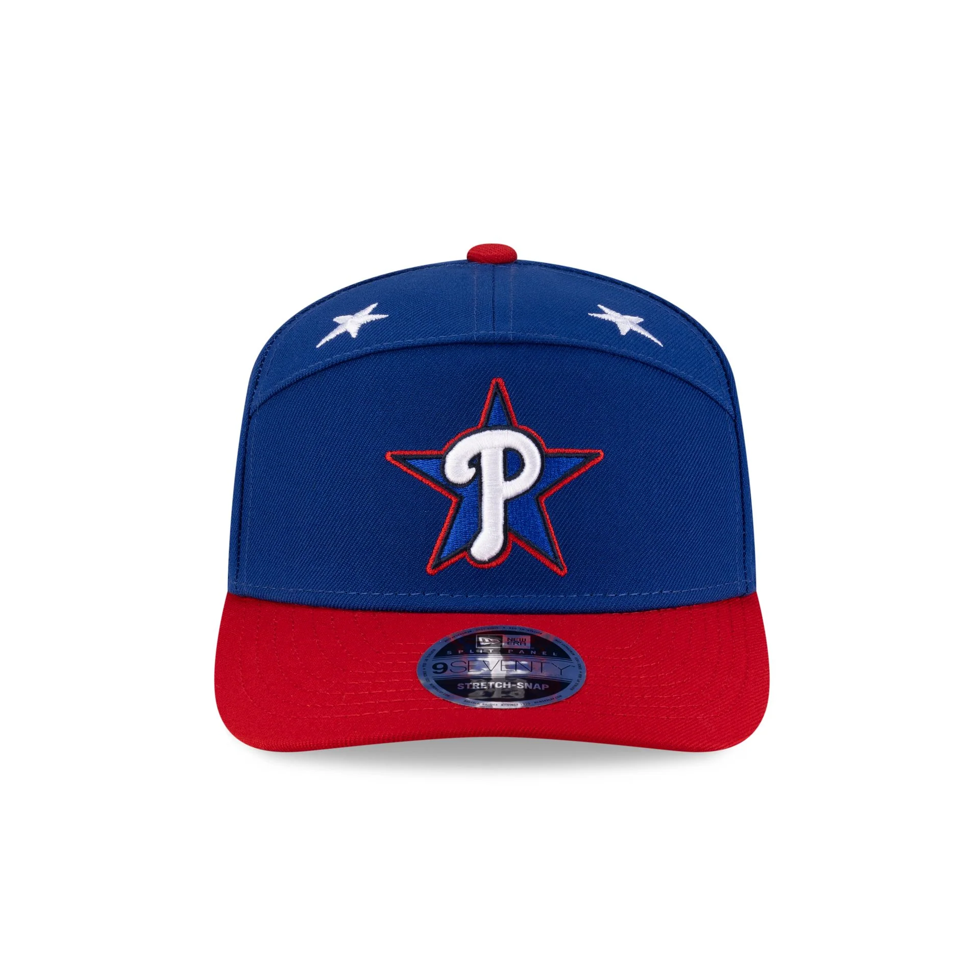Philadelphia Phillies 2025 All-Star Game Workout Split Panel 9SEVENTY Stretch-Snap Hat