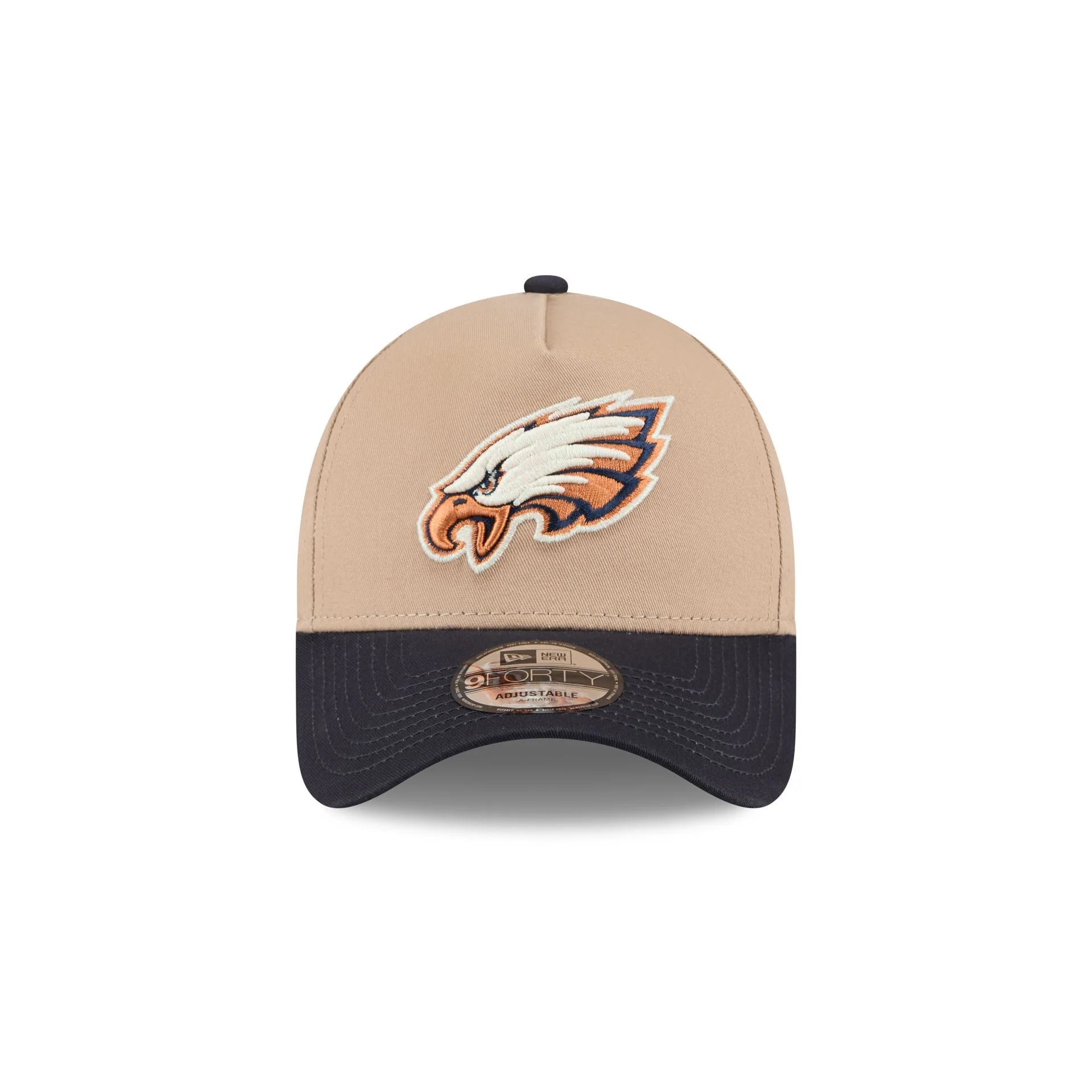 Philadelphia Eagles Beige Khaki 9FORTY A-Frame Snapback Hat