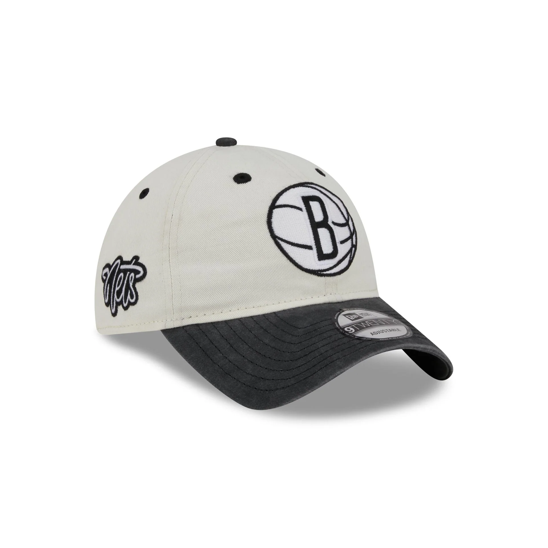 Brooklyn Nets Classic Sidescript 9TWENTY Adjustable Hat