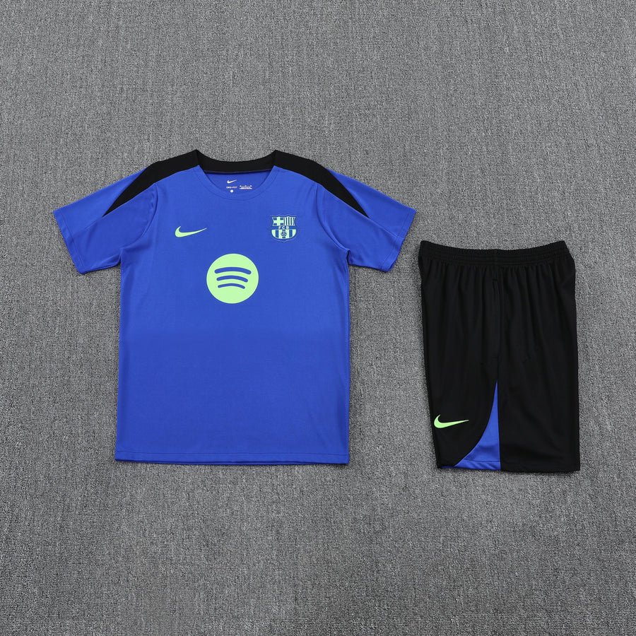 Kit Shirt + Shorts Barcelona Blue/Black Training 25/26