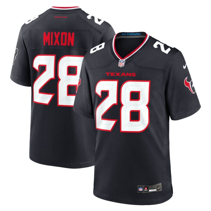 Men’s Houston Texans Joe Mixon Nike Navy Game Jersey