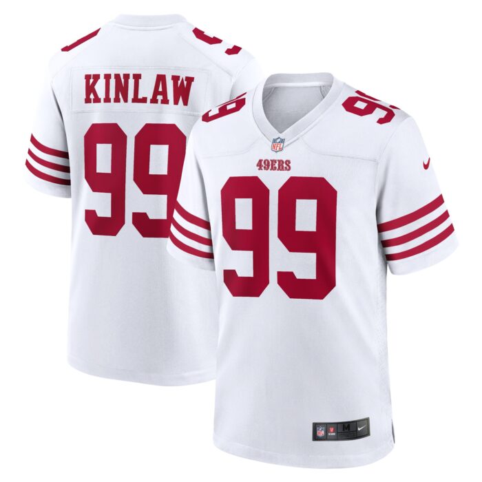 Men’s San Francisco 49ers Javon Kinlaw Nike White Player Game Jersey