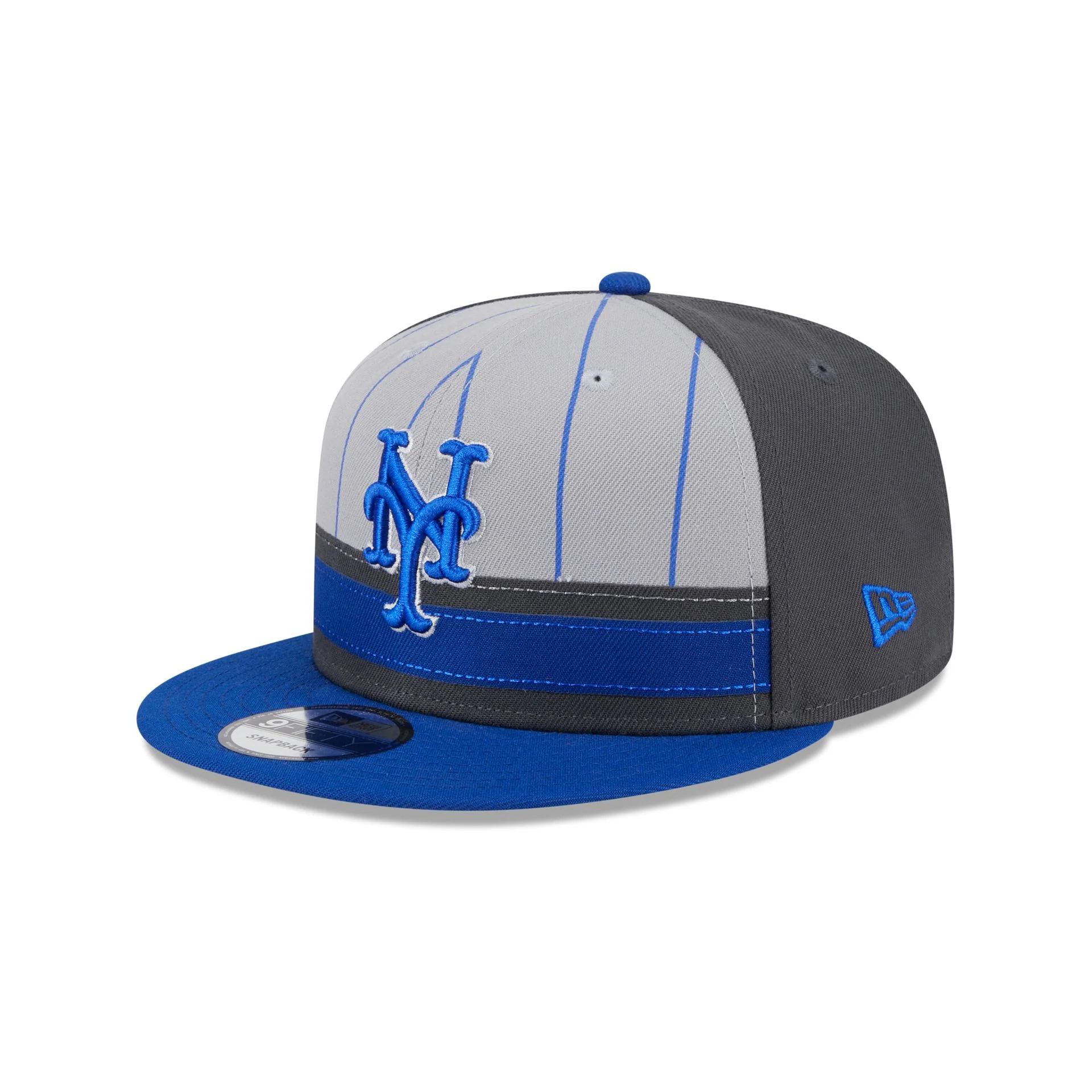 New York Mets 2025 Batting Practice Gray 9FIFTY Snapback Hat