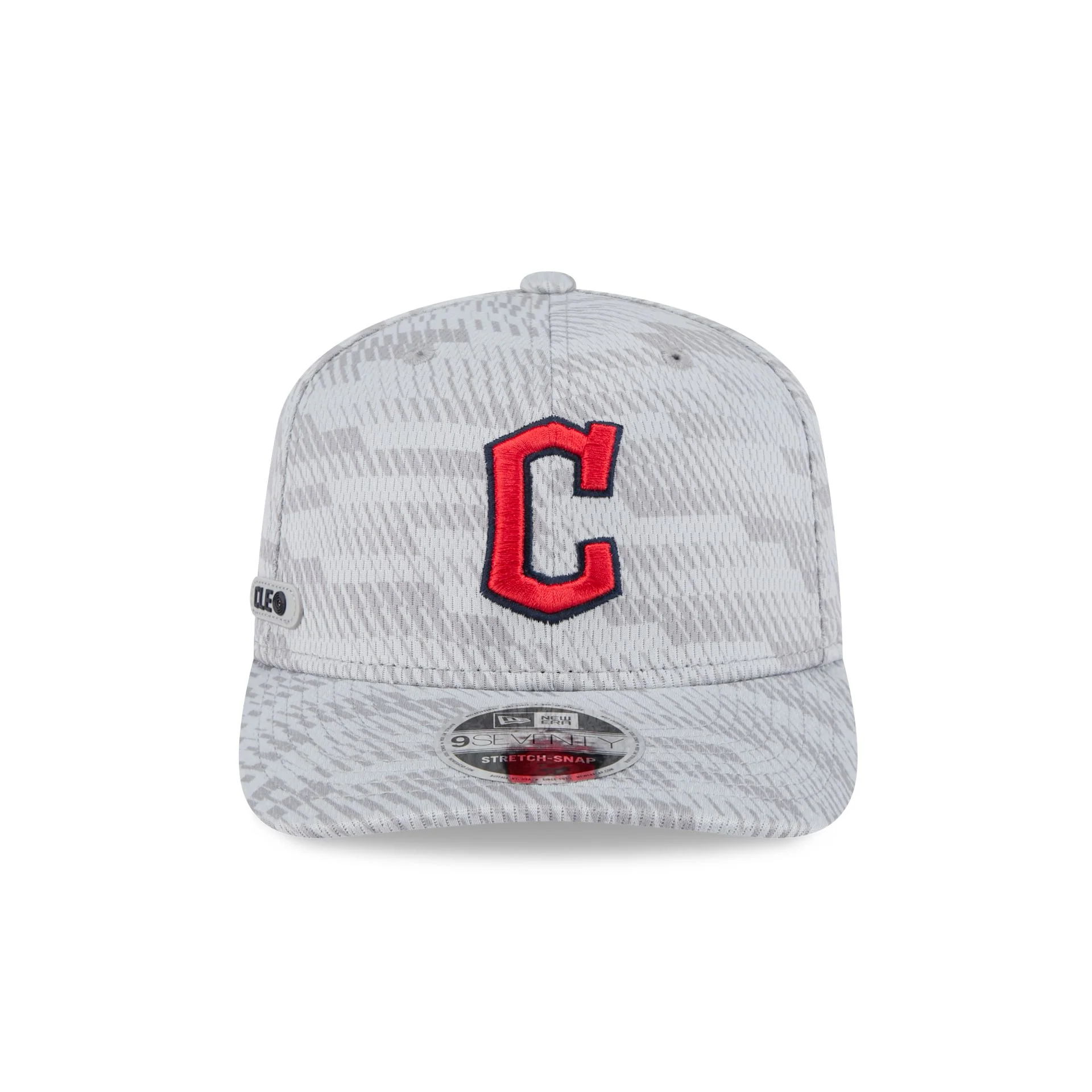 Cleveland Guardians 2025 Clubhouse Gray 9SEVENTY Stretch-Snap Hat