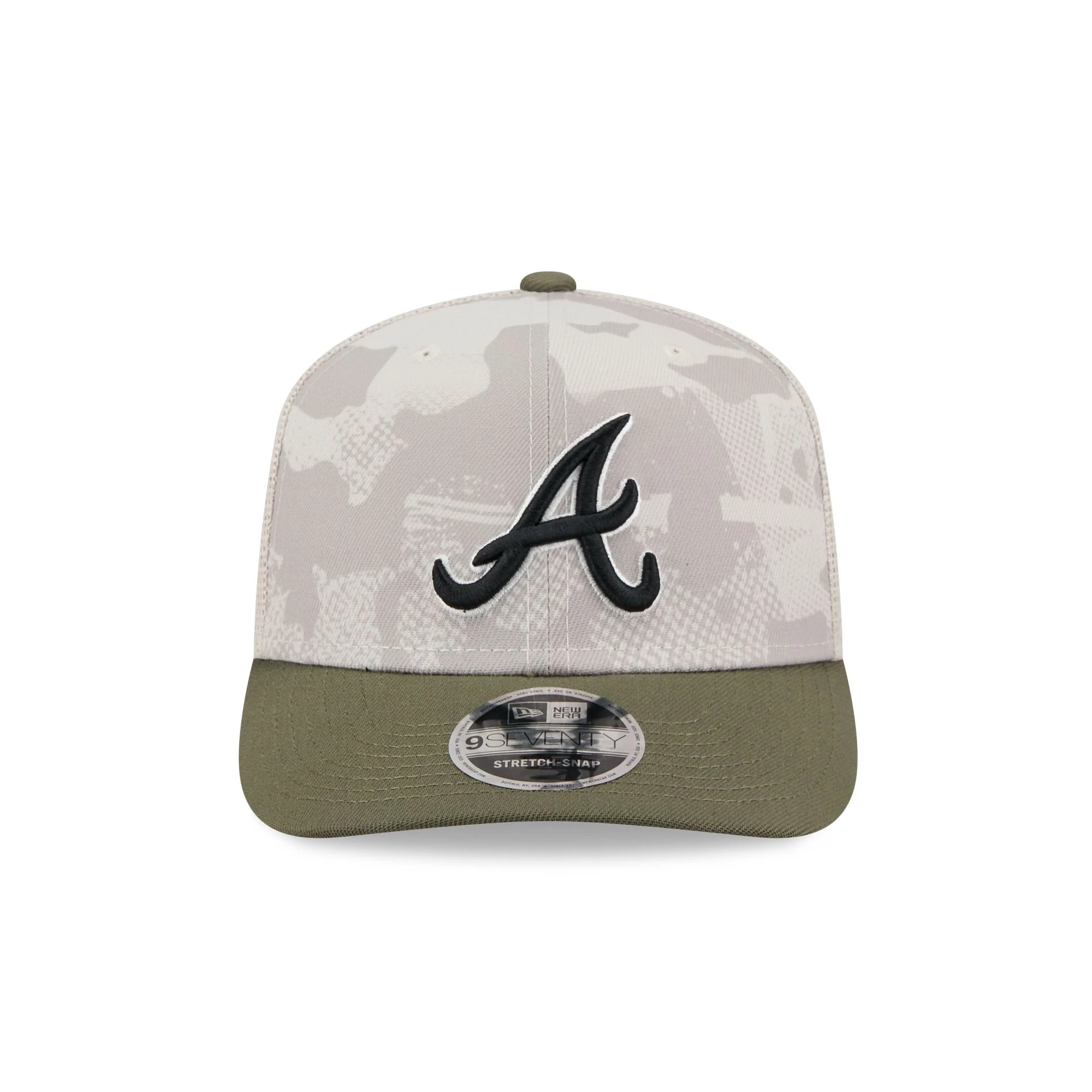 Atlanta Braves Armed Forces Day 2025 9SEVENTY Trucker Hat