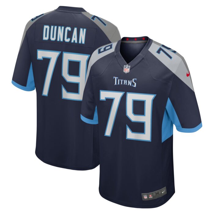 Men’s Tennessee Titans Jaelyn Duncan Nike Navy Team Game Jersey