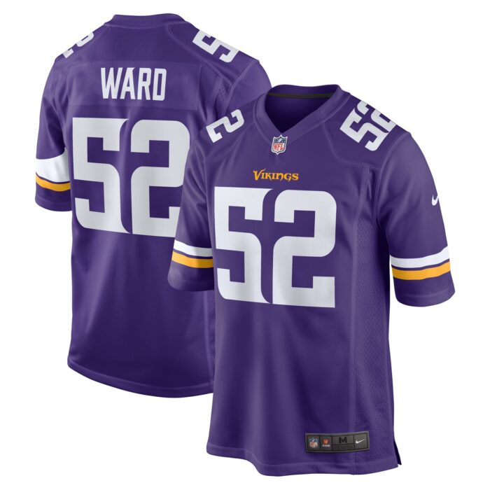 Men’s Minnesota Vikings Jihad Ward Nike Purple Team Game Jersey