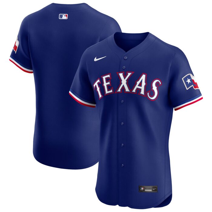 Men’s Texas Rangers Nike Royal Alternate Vapor Premier Elite Patch Jersey