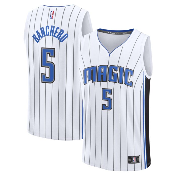 Youth Orlando Magic Paolo Banchero Fanatics White Fast Break Replica Player Jersey – Association Edition