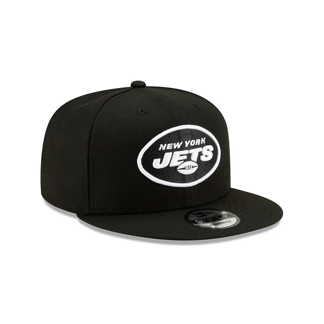 New York Jets Black and White 9FIFTY Snapback Hat