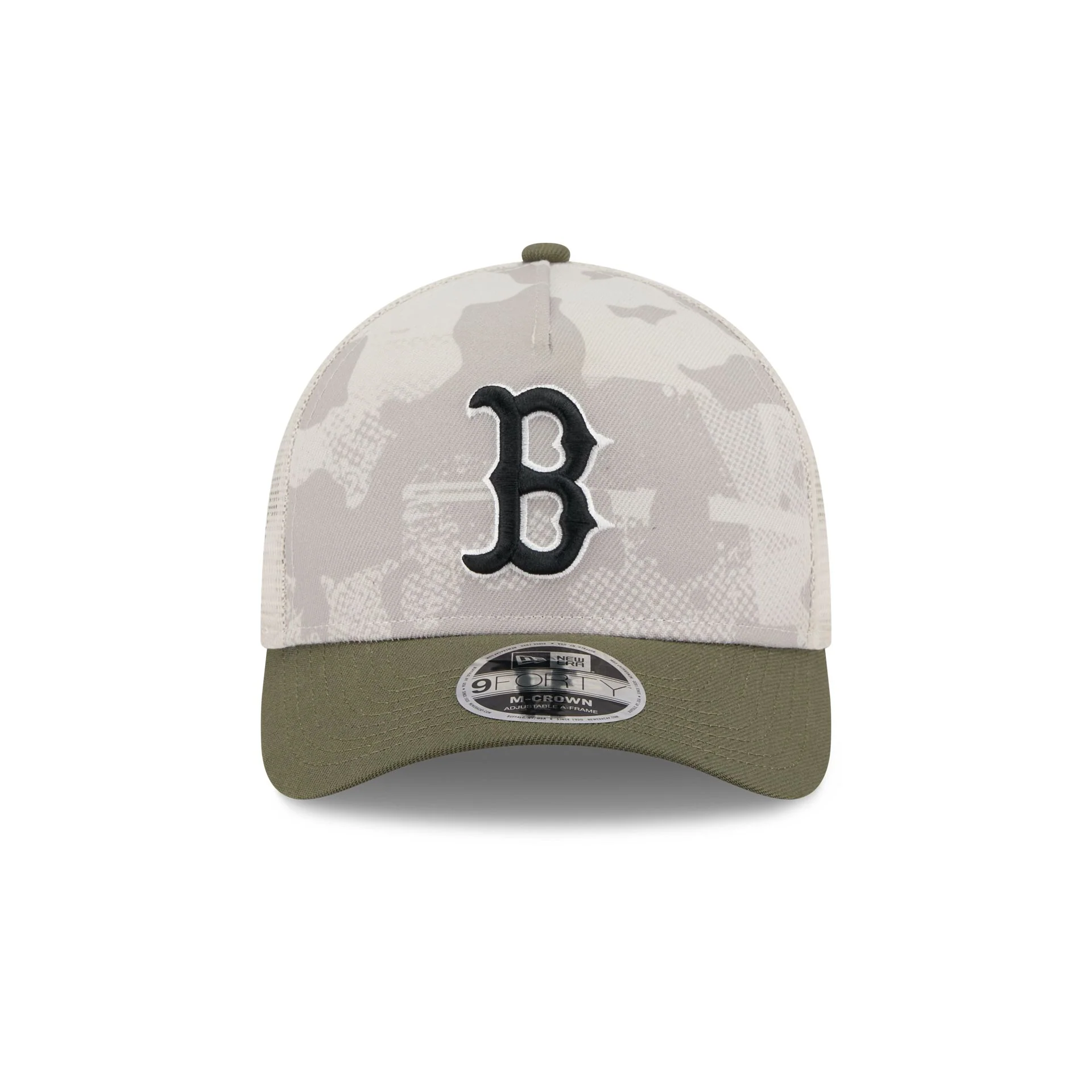 Boston Red Sox Armed Forces Day 2025 9FORTY M-Crown A-Frame Trucker Hat
