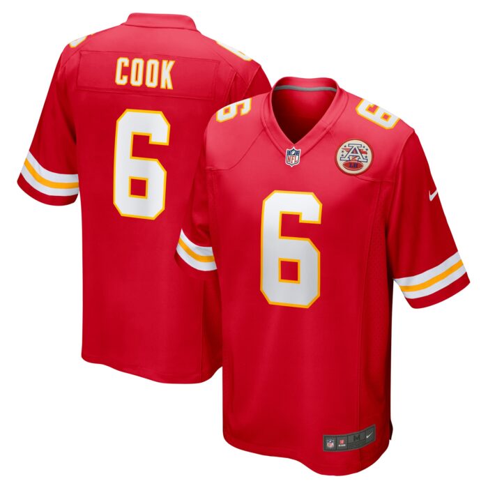 Men’s Kansas City Chiefs Bryan Cook Nike Red Game Player Jersey