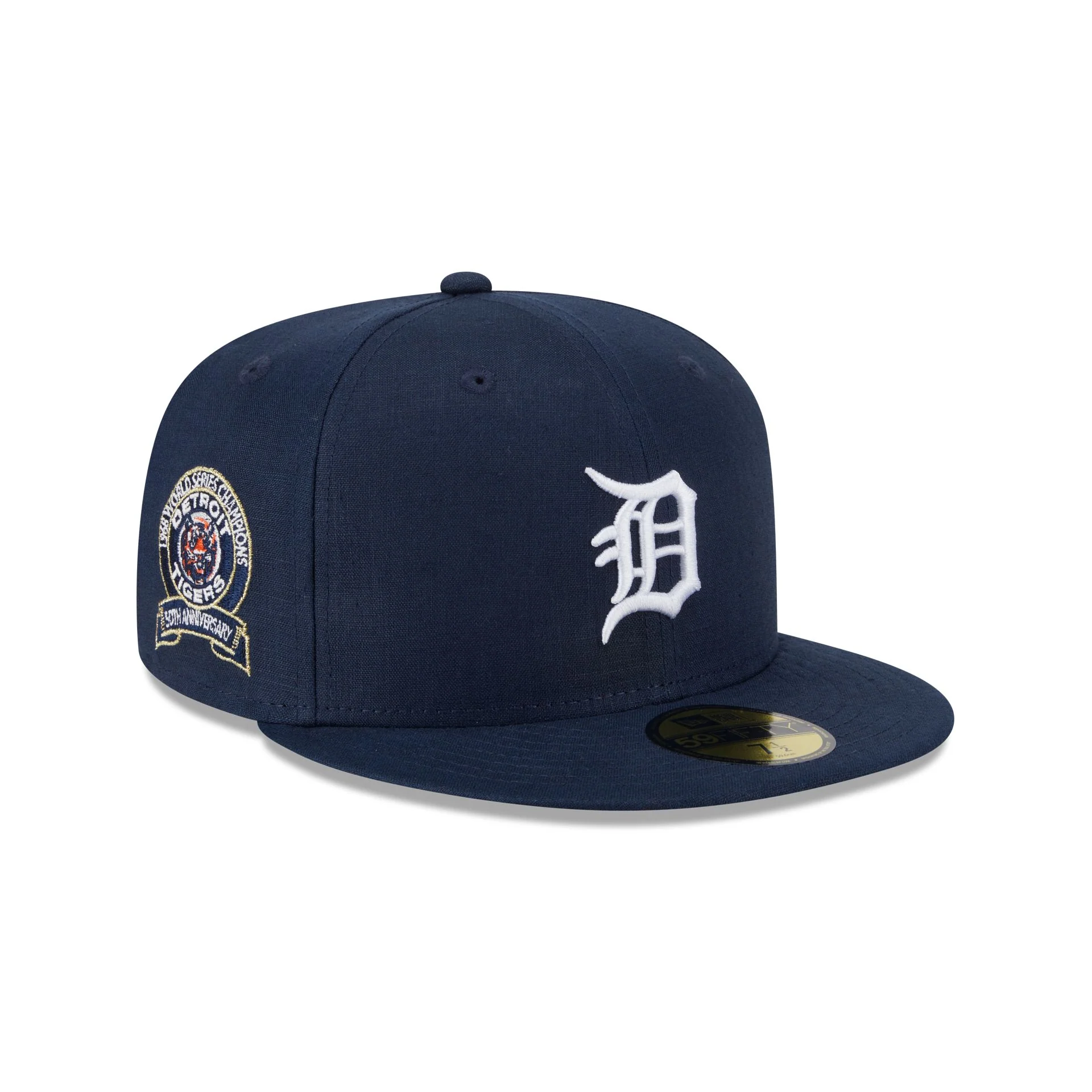 Team Linen Detroit Tigers 59FIFTY Fitted Hat