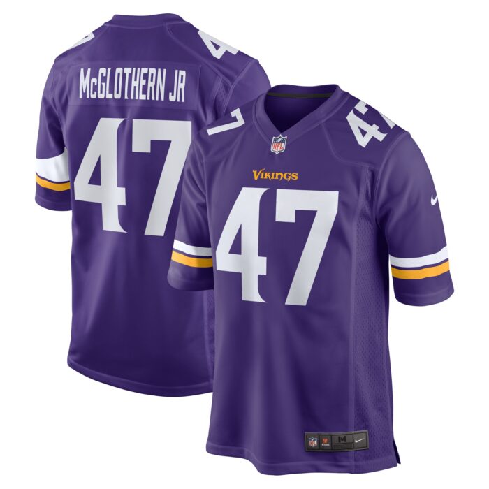 Men’s Minnesota Vikings Dwight McGlothern Jr. Nike Purple Game Jersey