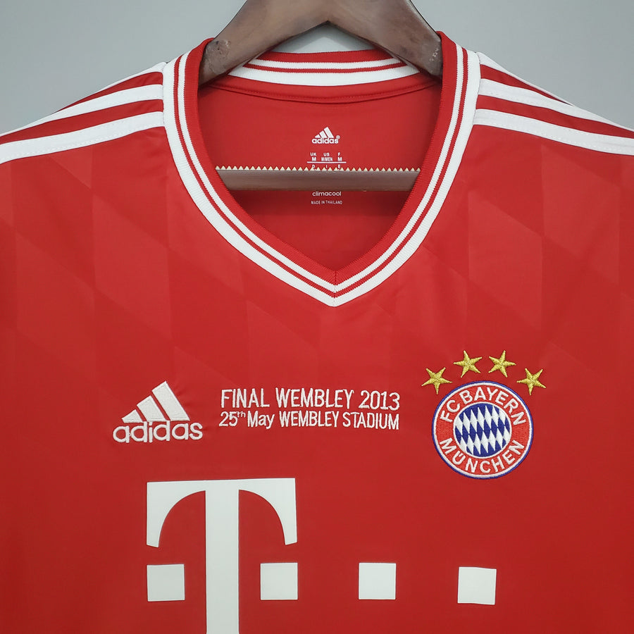 Bayern M??nchen Home Jersey 13-14 Retro Long Sleeve
