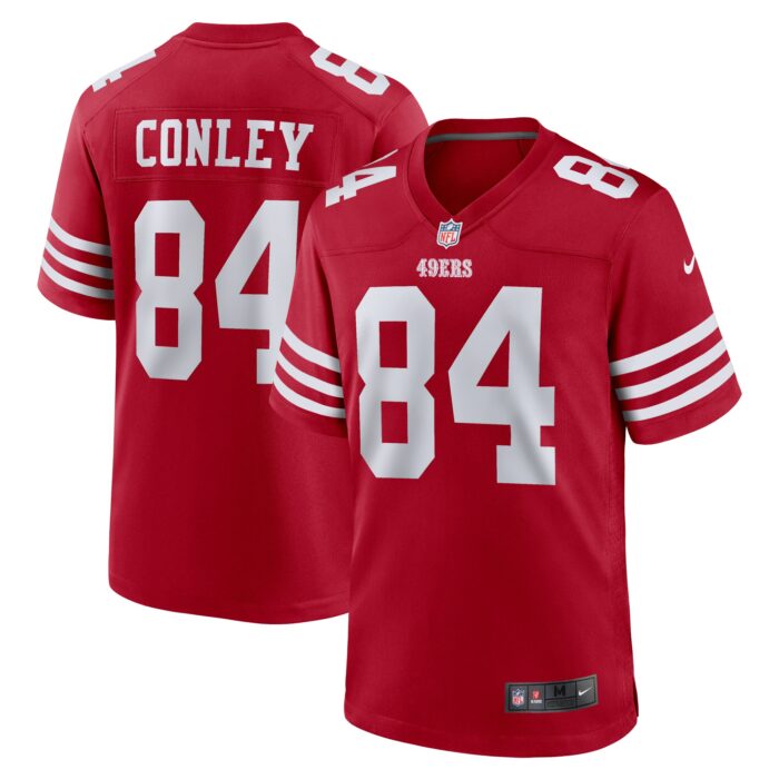 Men’s San Francisco 49ers Chris Conley Nike Scarlet Game Jersey